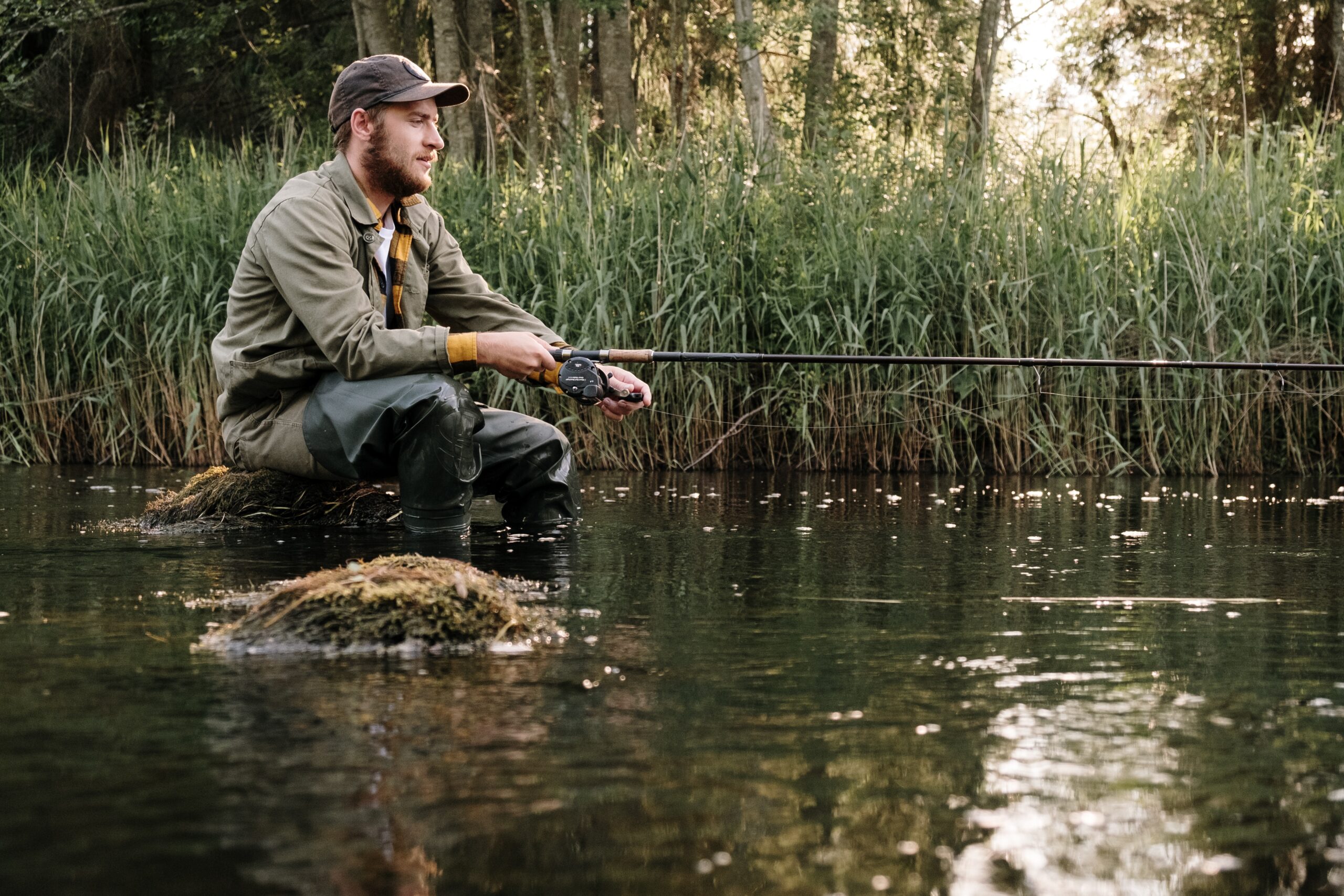 Bass Fishing In Spring